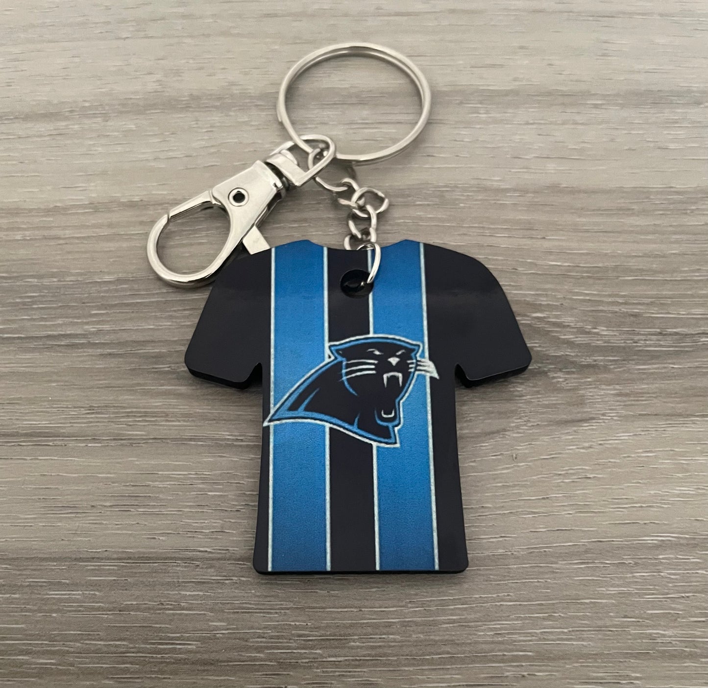 Carolina Panther shirt keychain