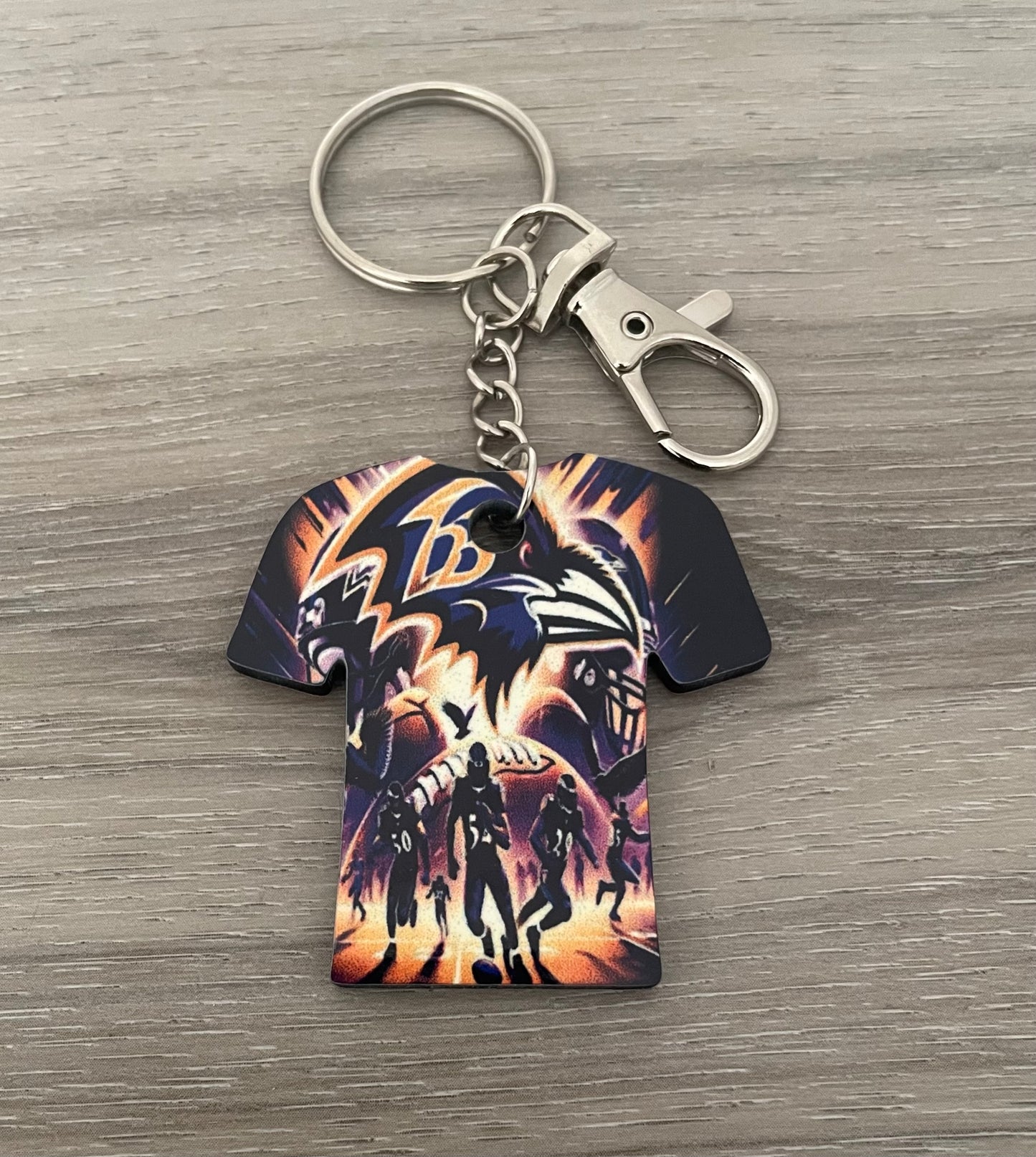Baltimore Ravens shirt keychain