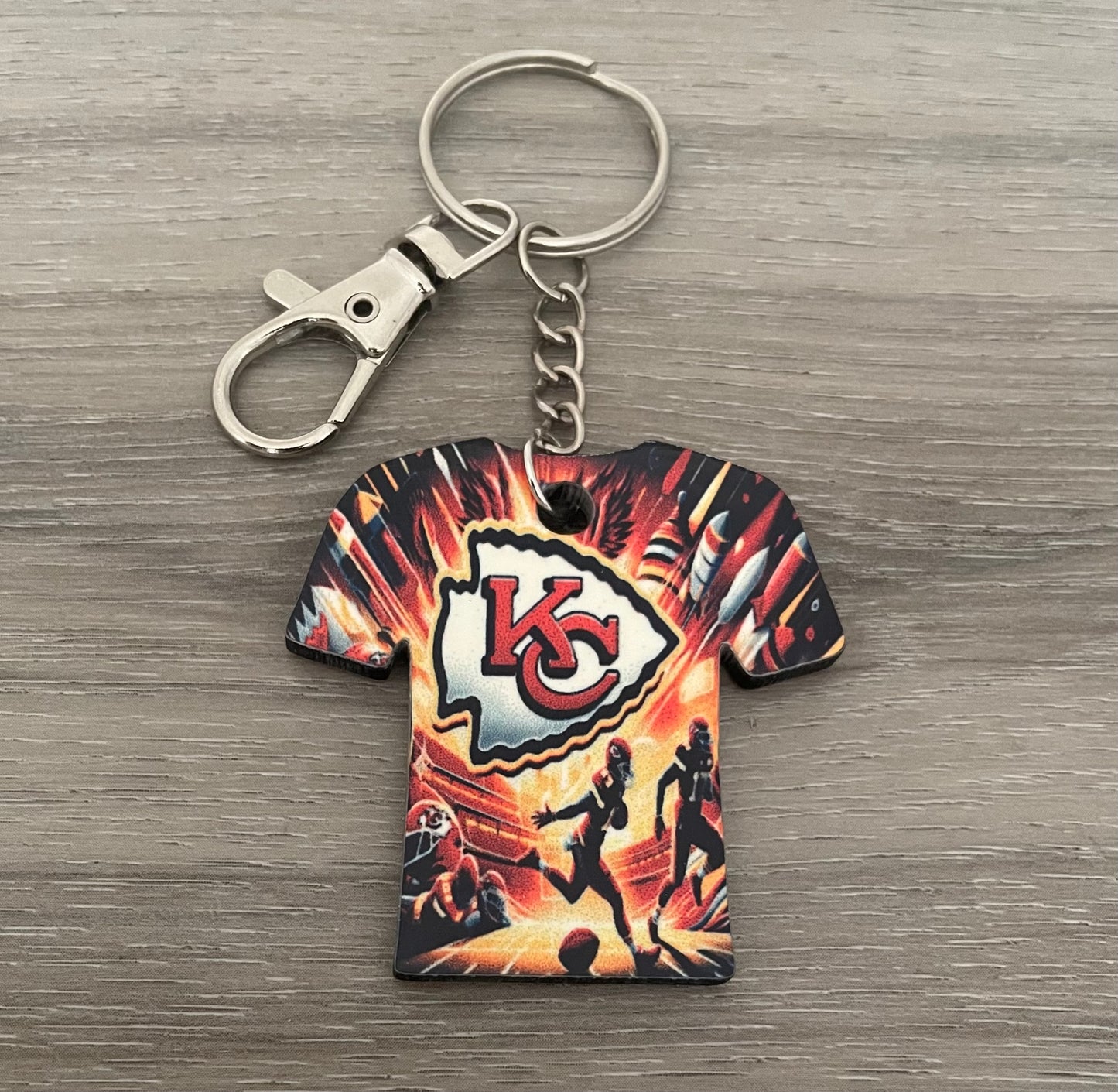 Kansas City Chiefs shirt keychain