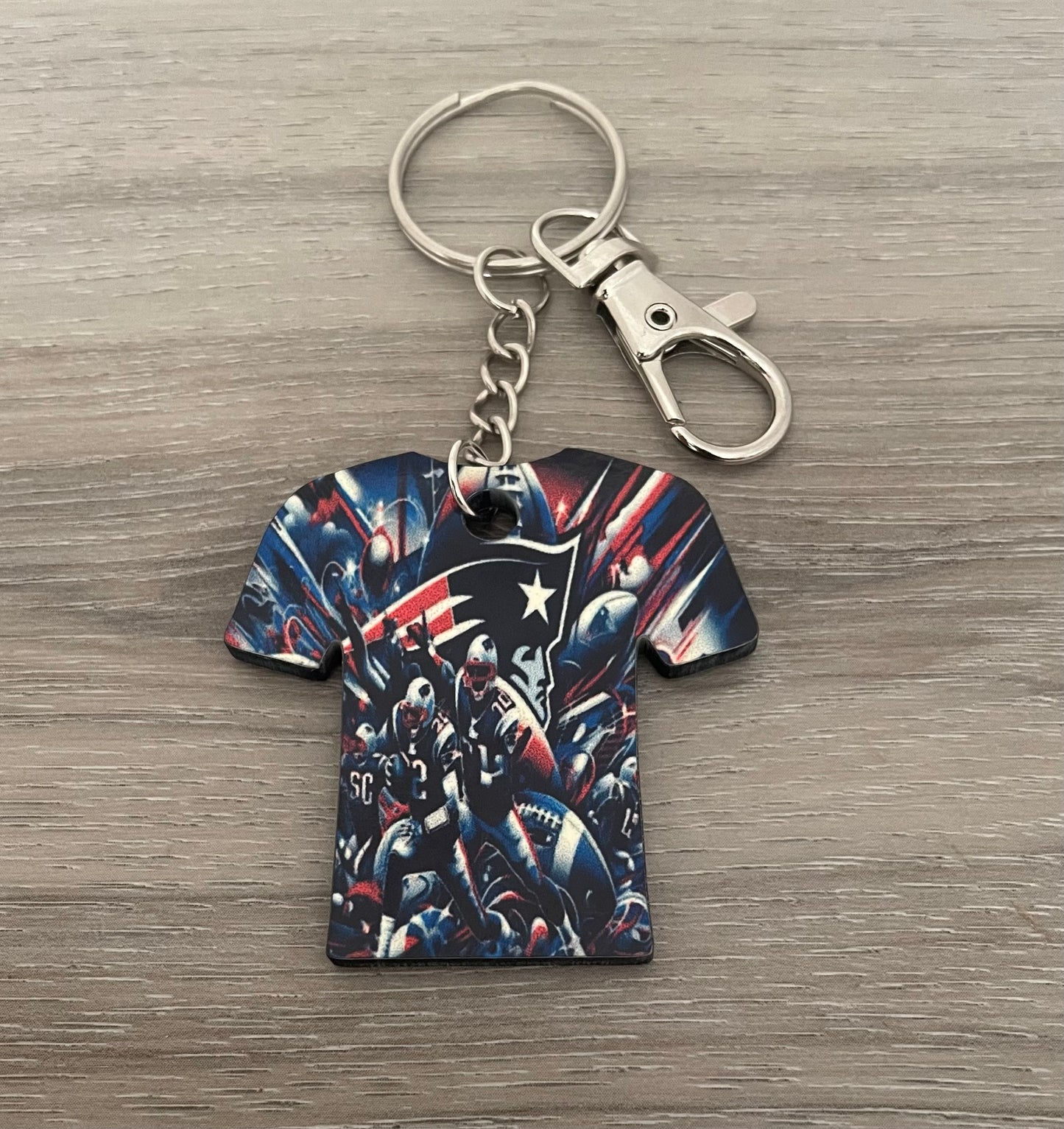 New England Patriots shirt keychain