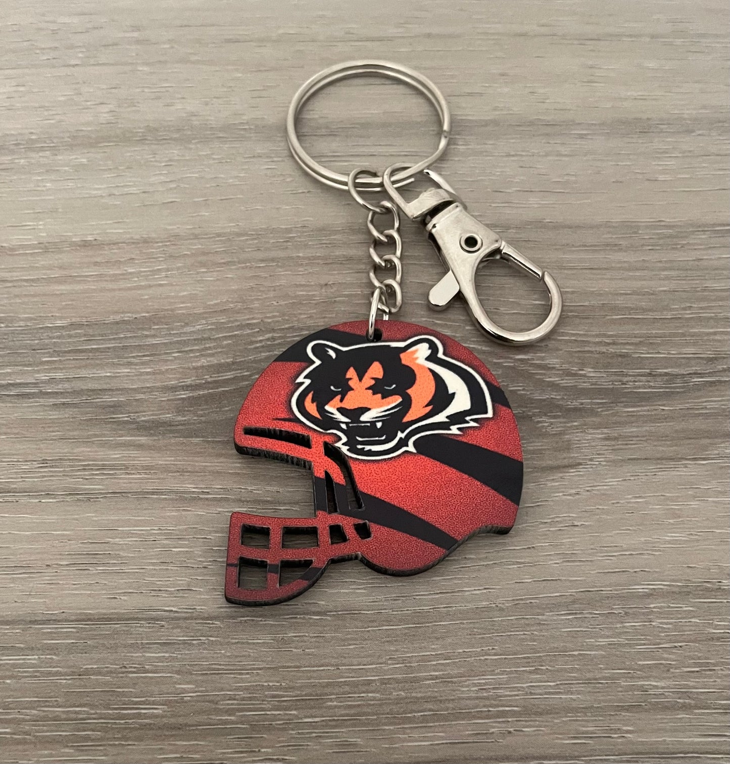 Cincinnati Bengals helmet keychain