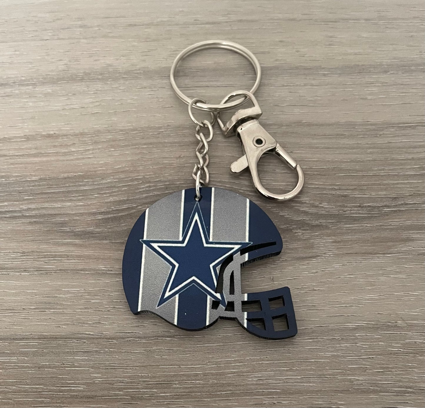 Dallas Cowboys helmet keychain