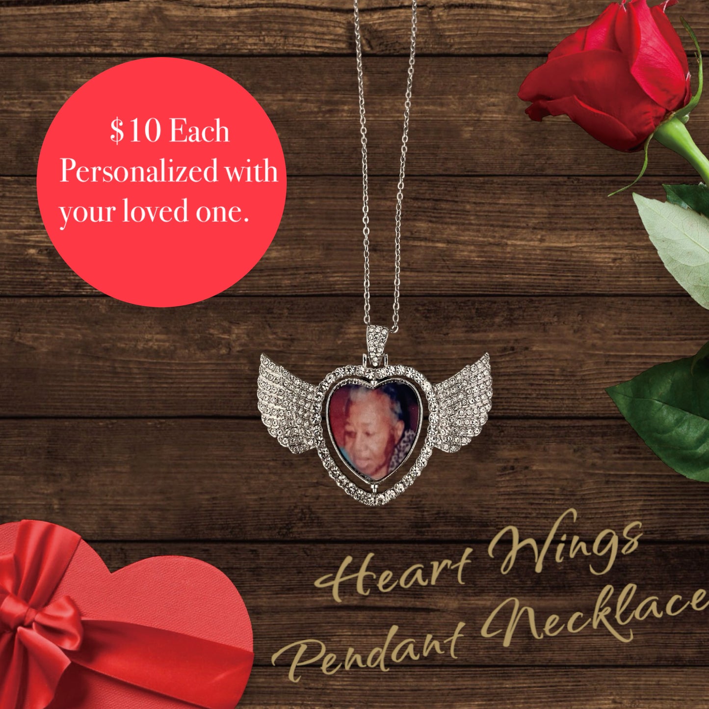 Memory wings necklace