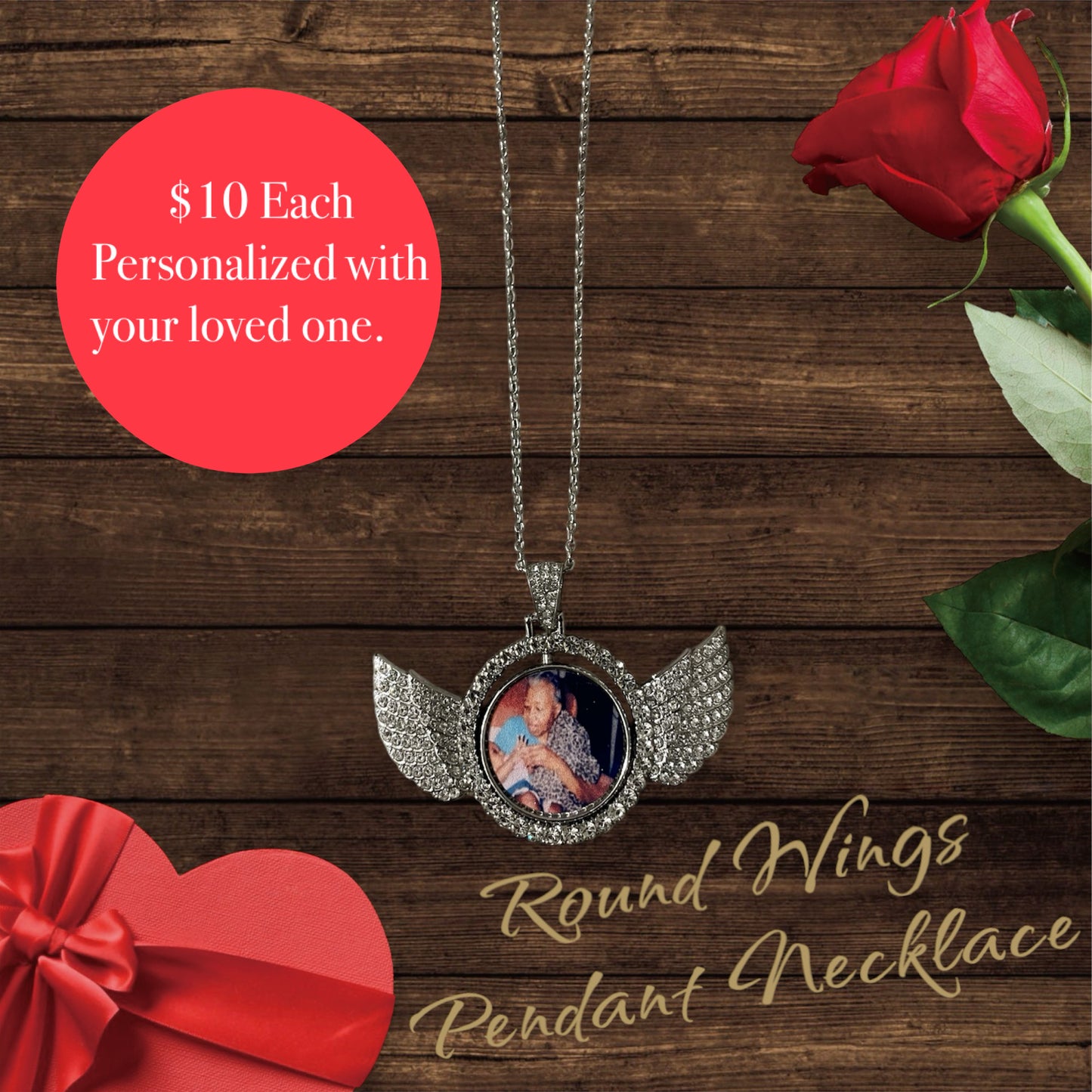 Memory wings necklace