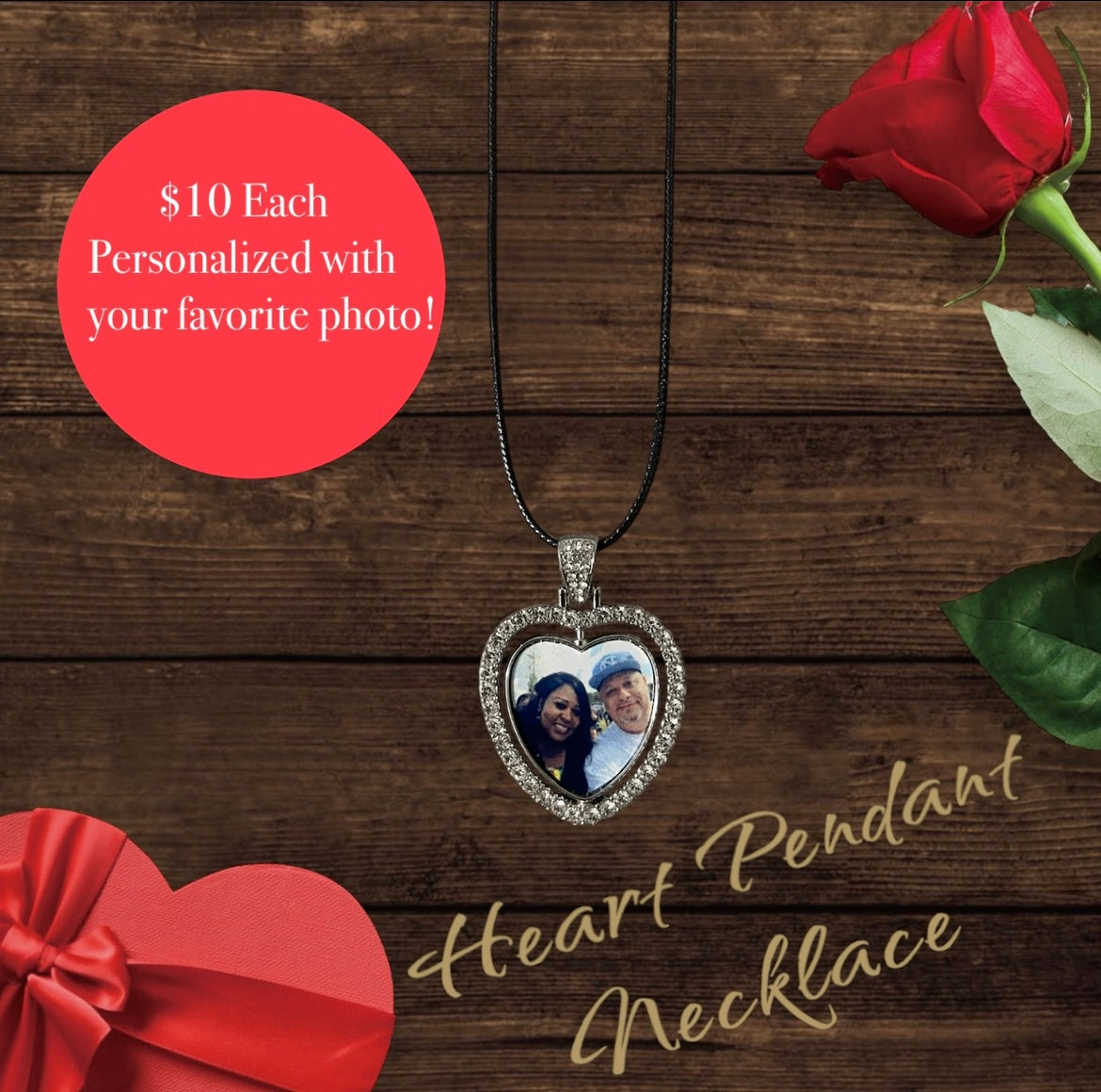 Photo pendant necklace