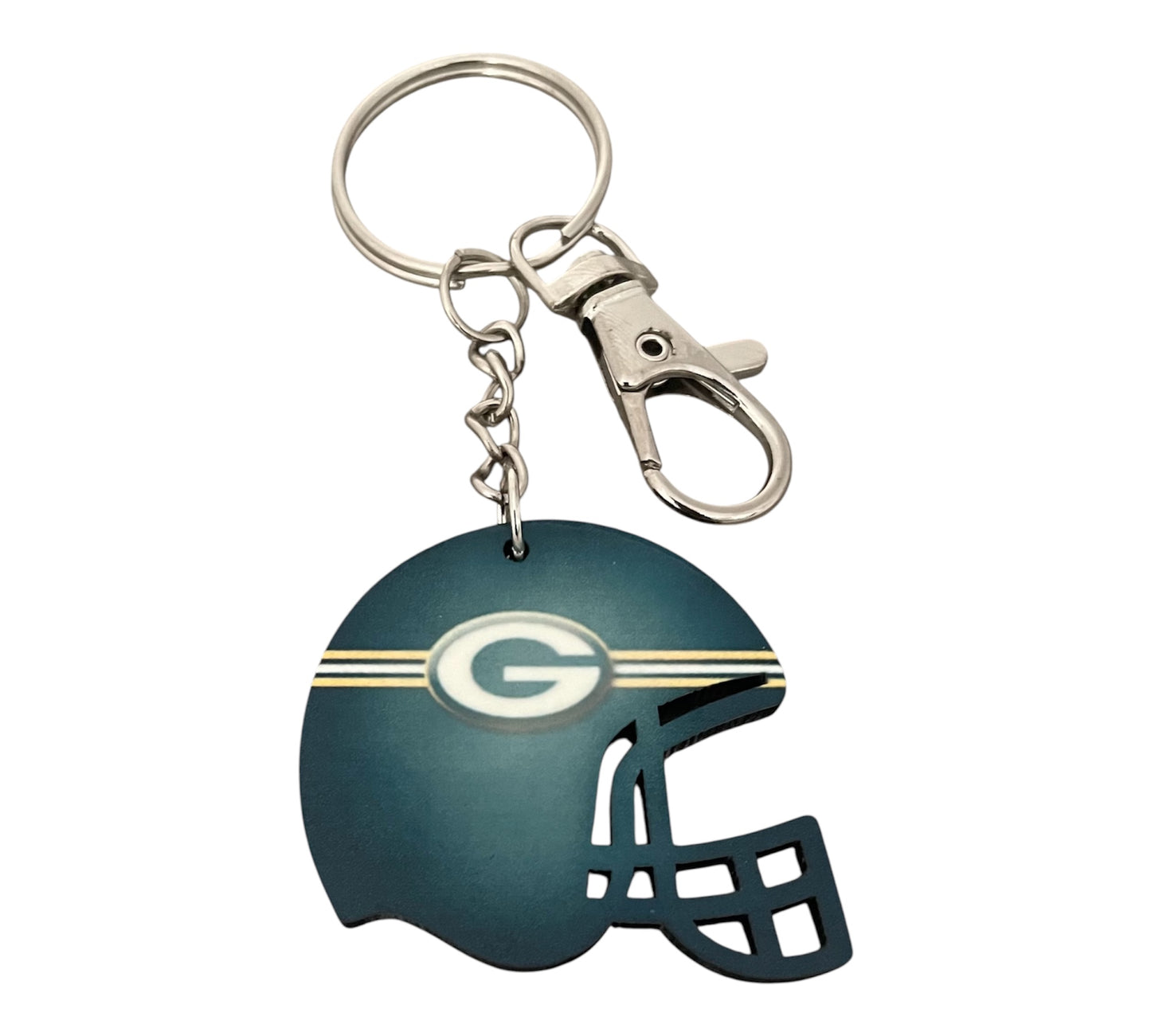 Green Bay Packers helmet keychain