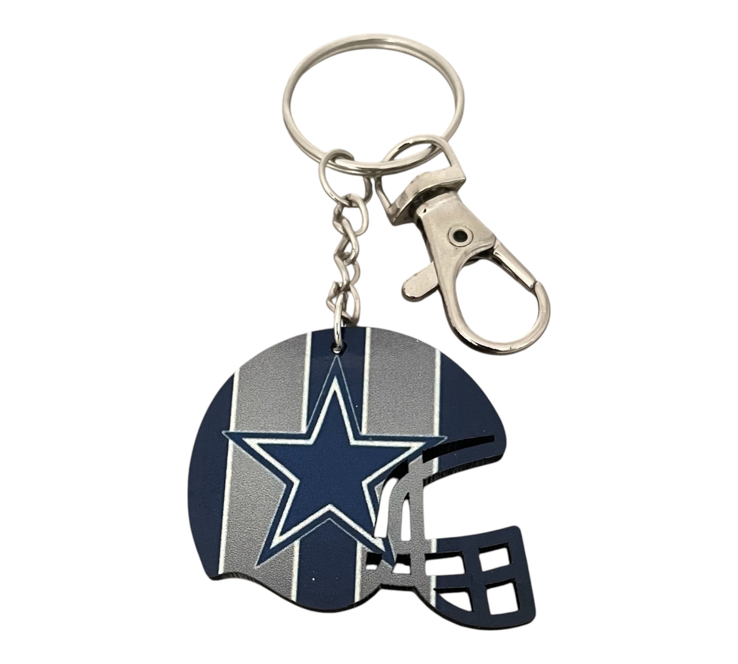 Dallas Cowboys helmet keychain