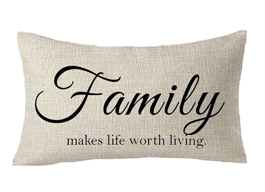 12x20 “Family” pillow