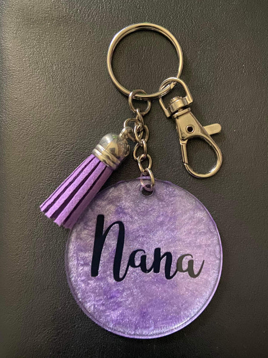 “Nana” round keychain