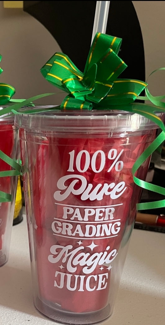 Paper grading cup