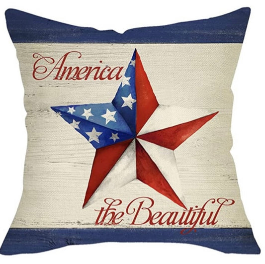 America the Beautiful pillow
