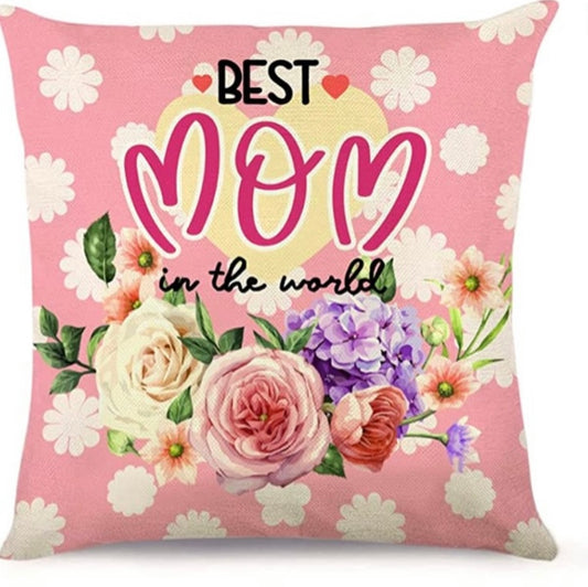 Mom 4 pillow 18x18