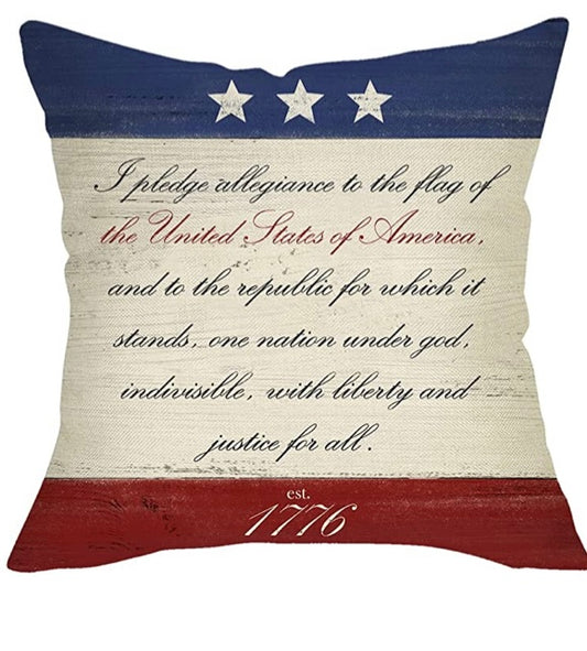 Pledge of Allegiance pillow