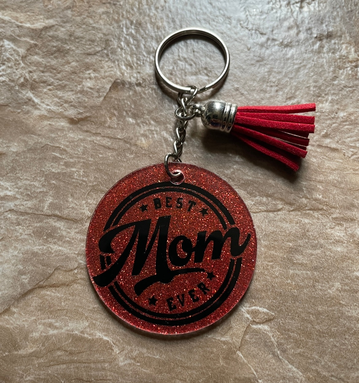 “Best Mom” Keychain
