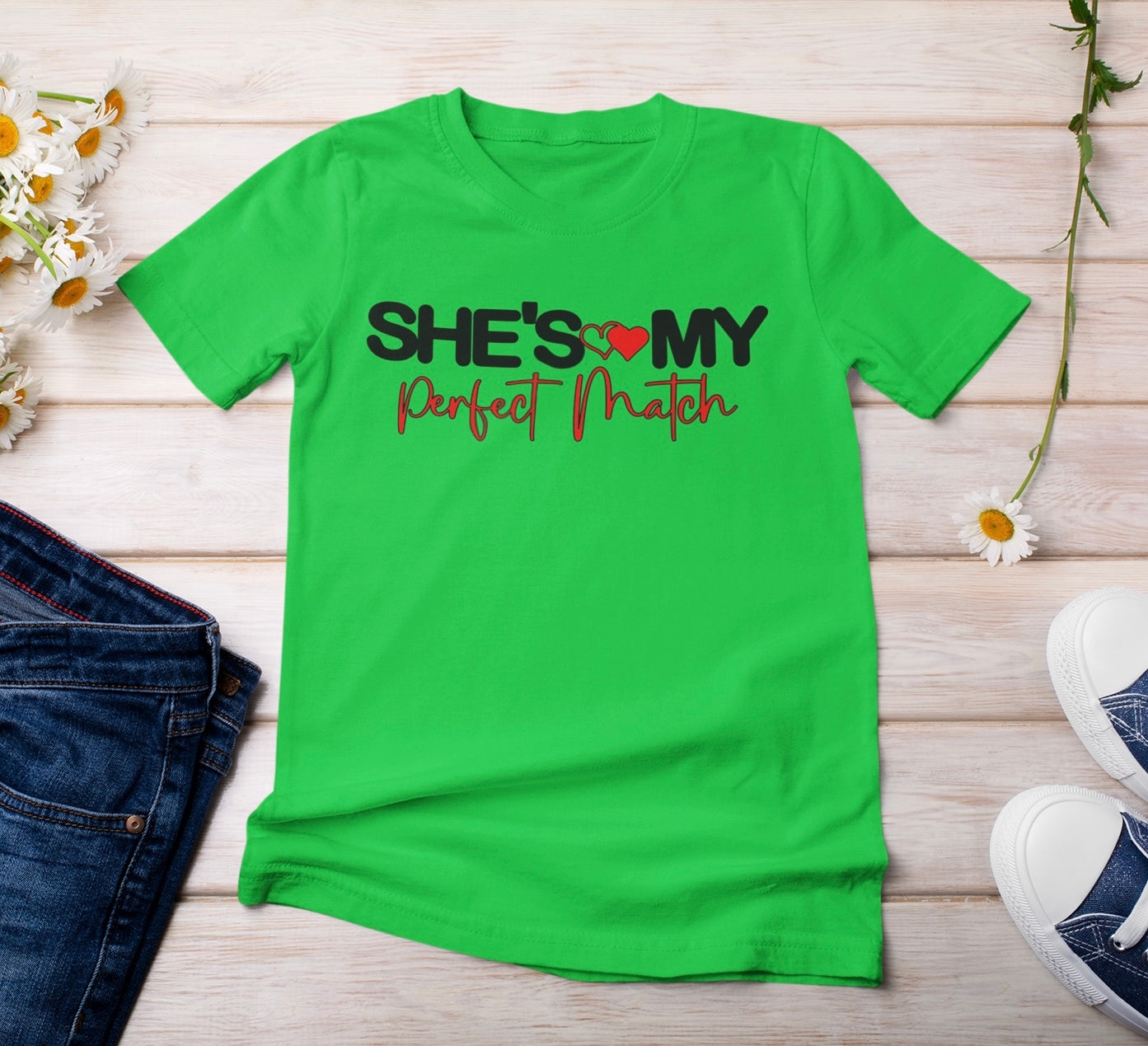 “She’s My Perfect Match” t-shirt
