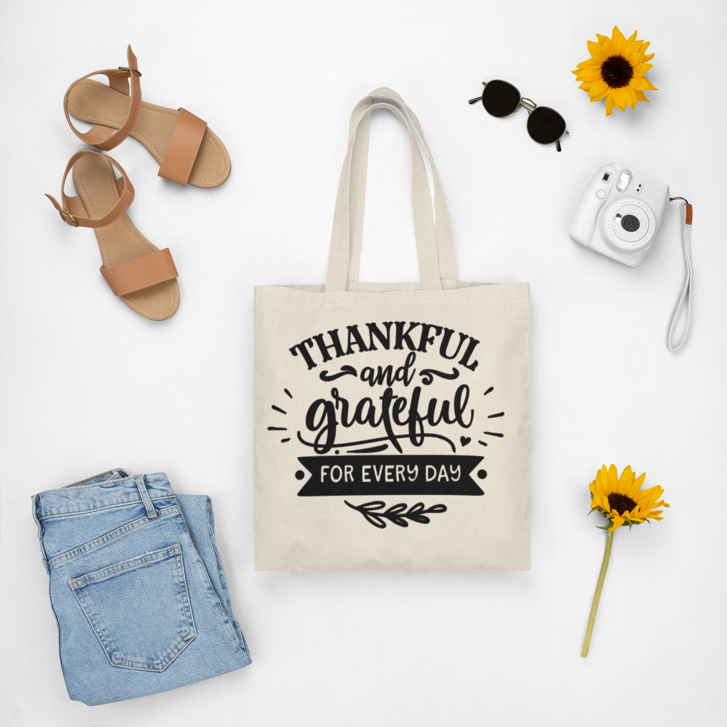 “Thankful & Grateful Everyday” tote