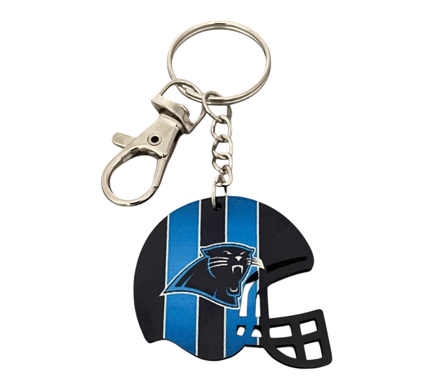 Carolina Panthers helmet keychain