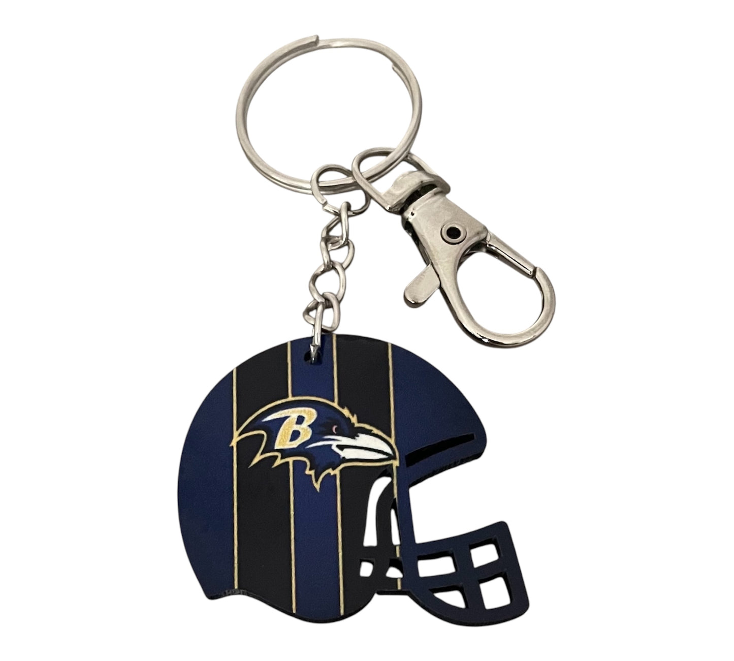 Baltimore Ravens helmet keychain